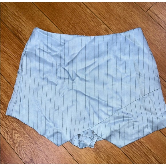 Majorelle pin strip skort lined blue size medium mini - Picture 1 of 3